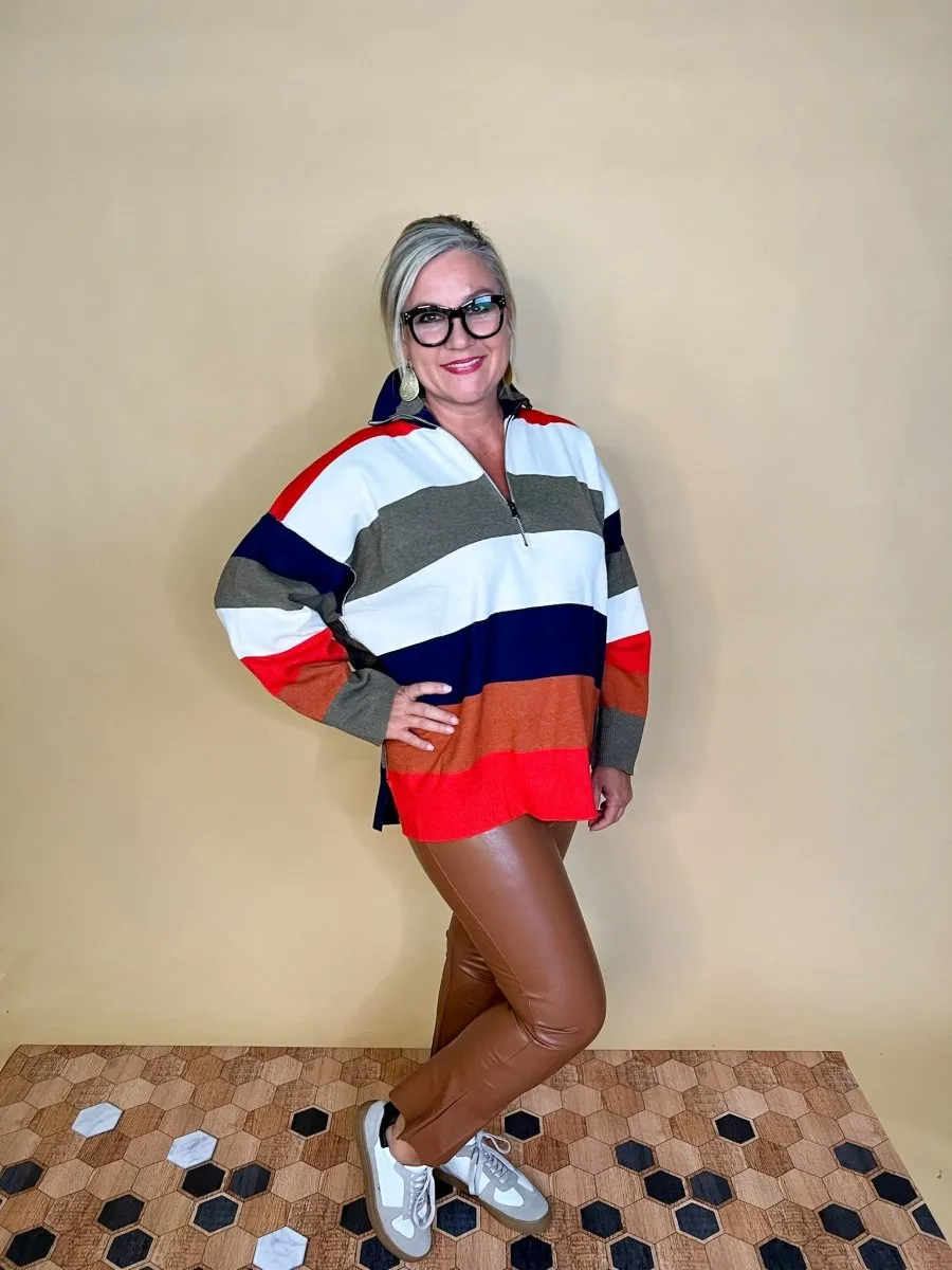 Commando: Faux Leather Cropped Flare - Cocoa
