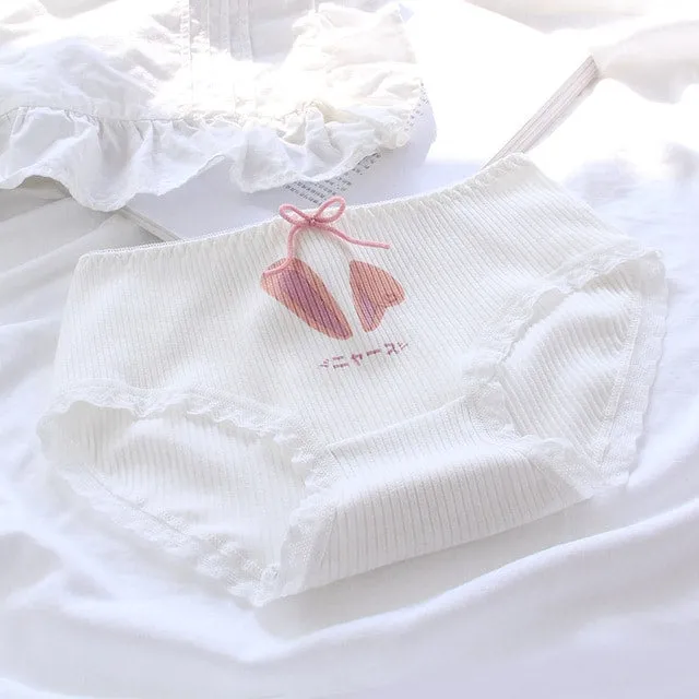 Cute Cat Paw With Bow Panties