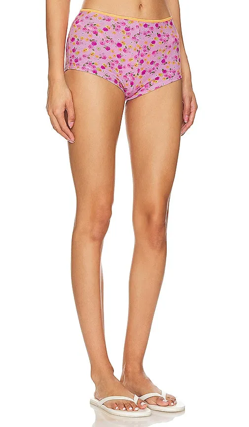 Frankies Bikinis Basket Short in Pink