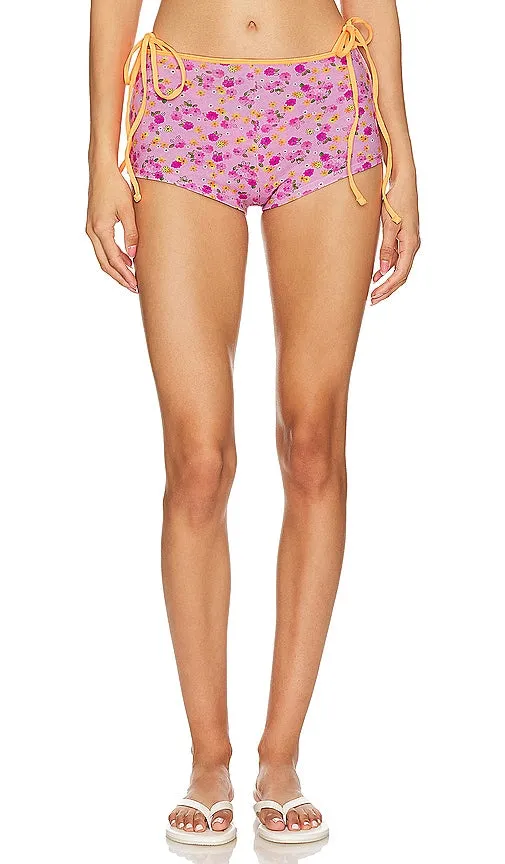 Frankies Bikinis Basket Short in Pink