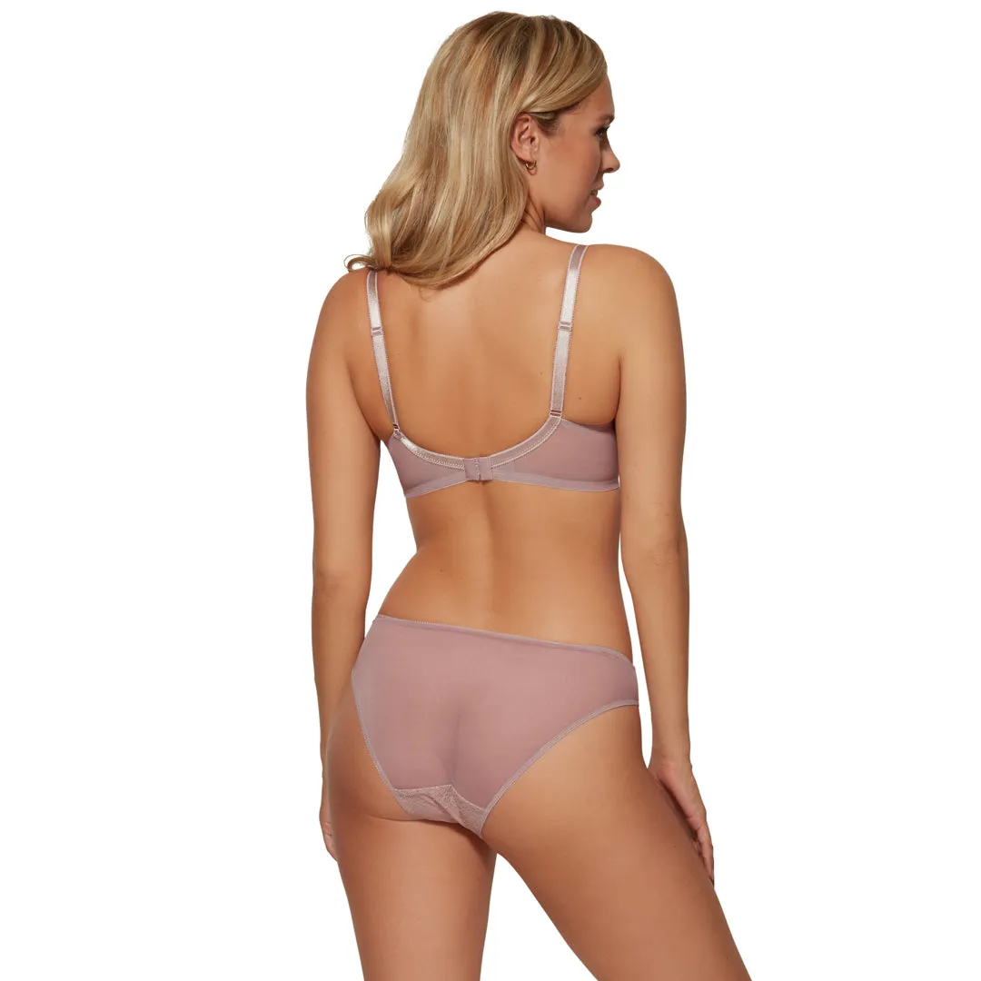 Gossard Glossies Lace Mink Sheer Mesh Molded Bra