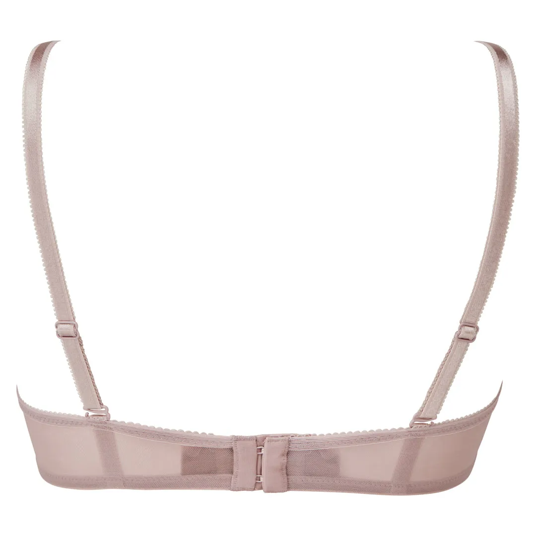 Gossard Glossies Lace Mink Sheer Mesh Molded Bra
