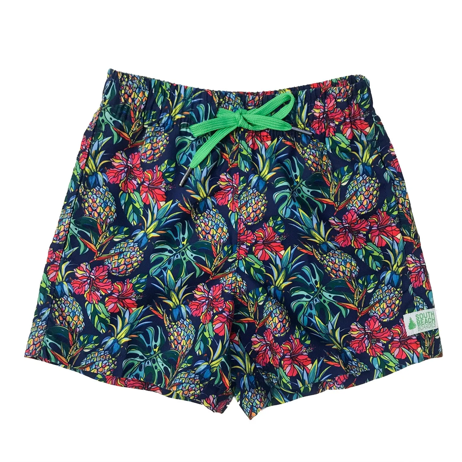 Kids Retro Trunks: Sweet Pineapples