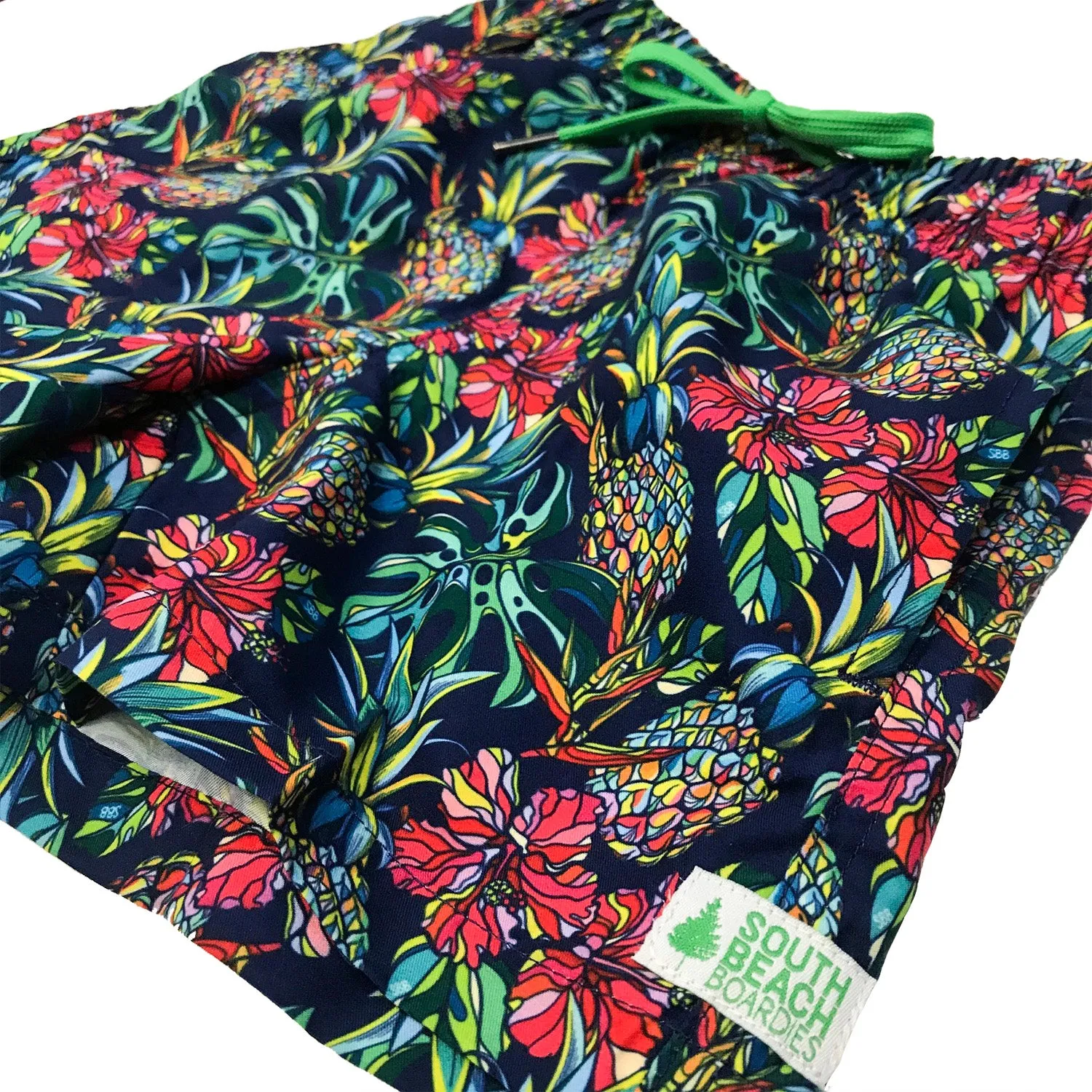 Kids Retro Trunks: Sweet Pineapples
