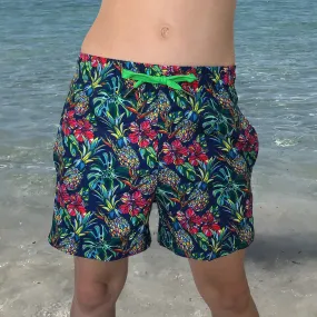 Kids Retro Trunks: Sweet Pineapples