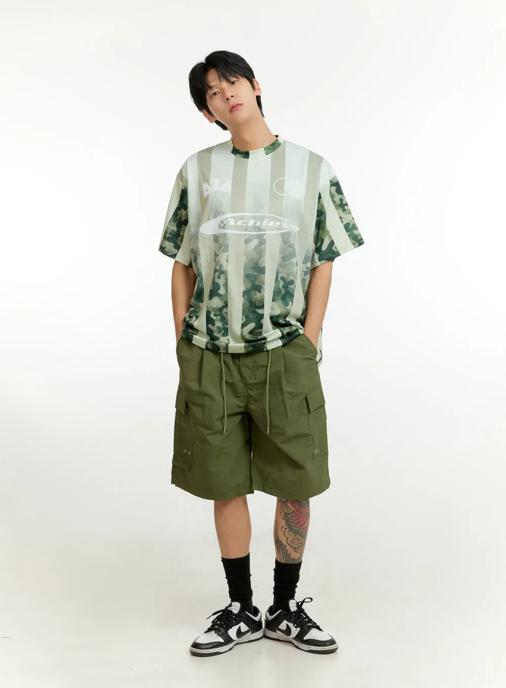 Men's Cargo Cotton Shorts IL412