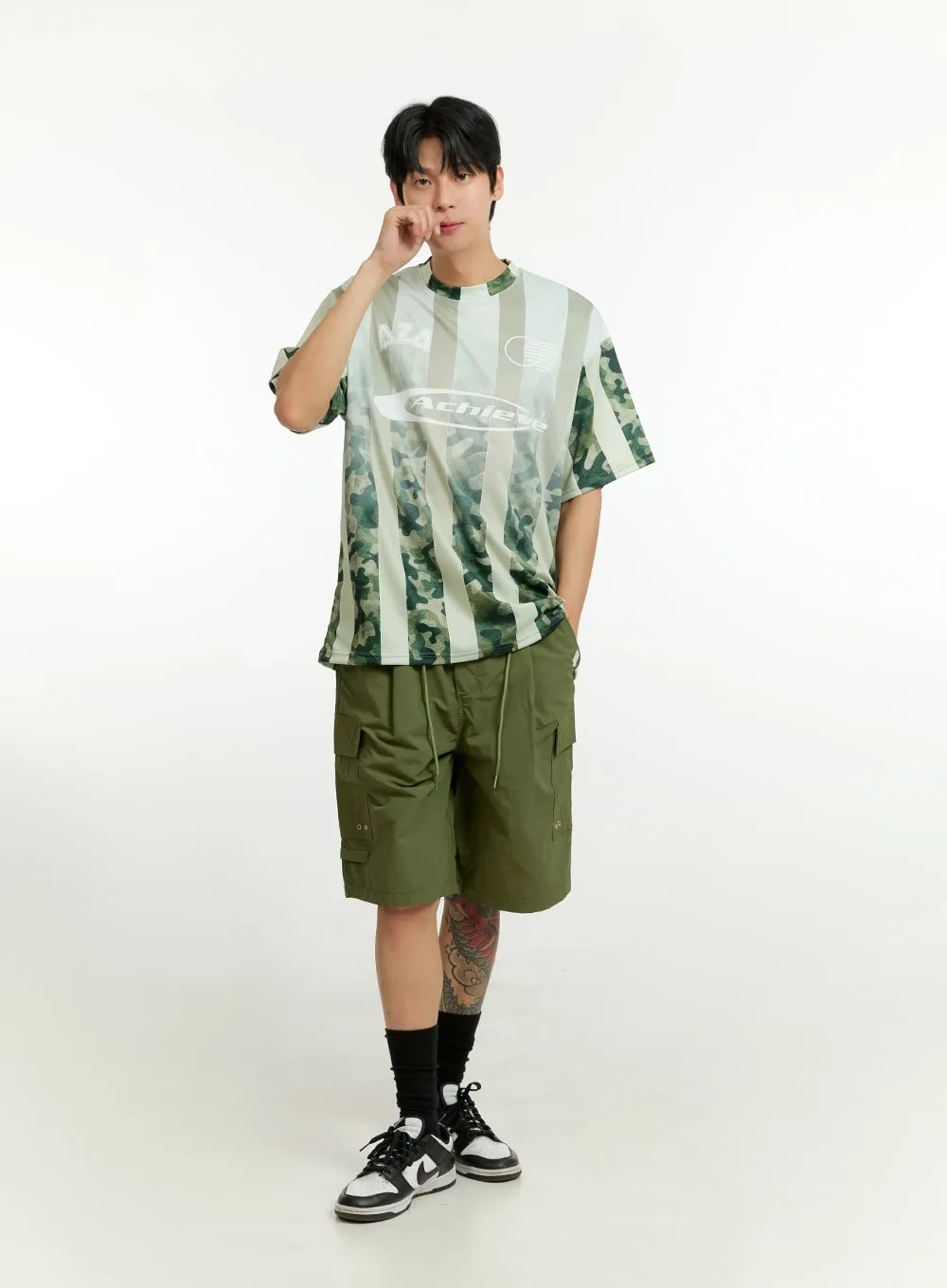 Men's Cargo Cotton Shorts IL412