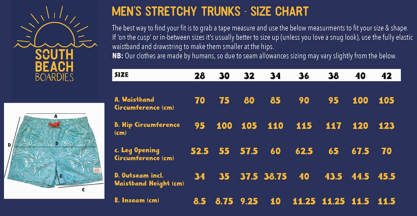 Men's Stretchy Trunks: Quok-Star