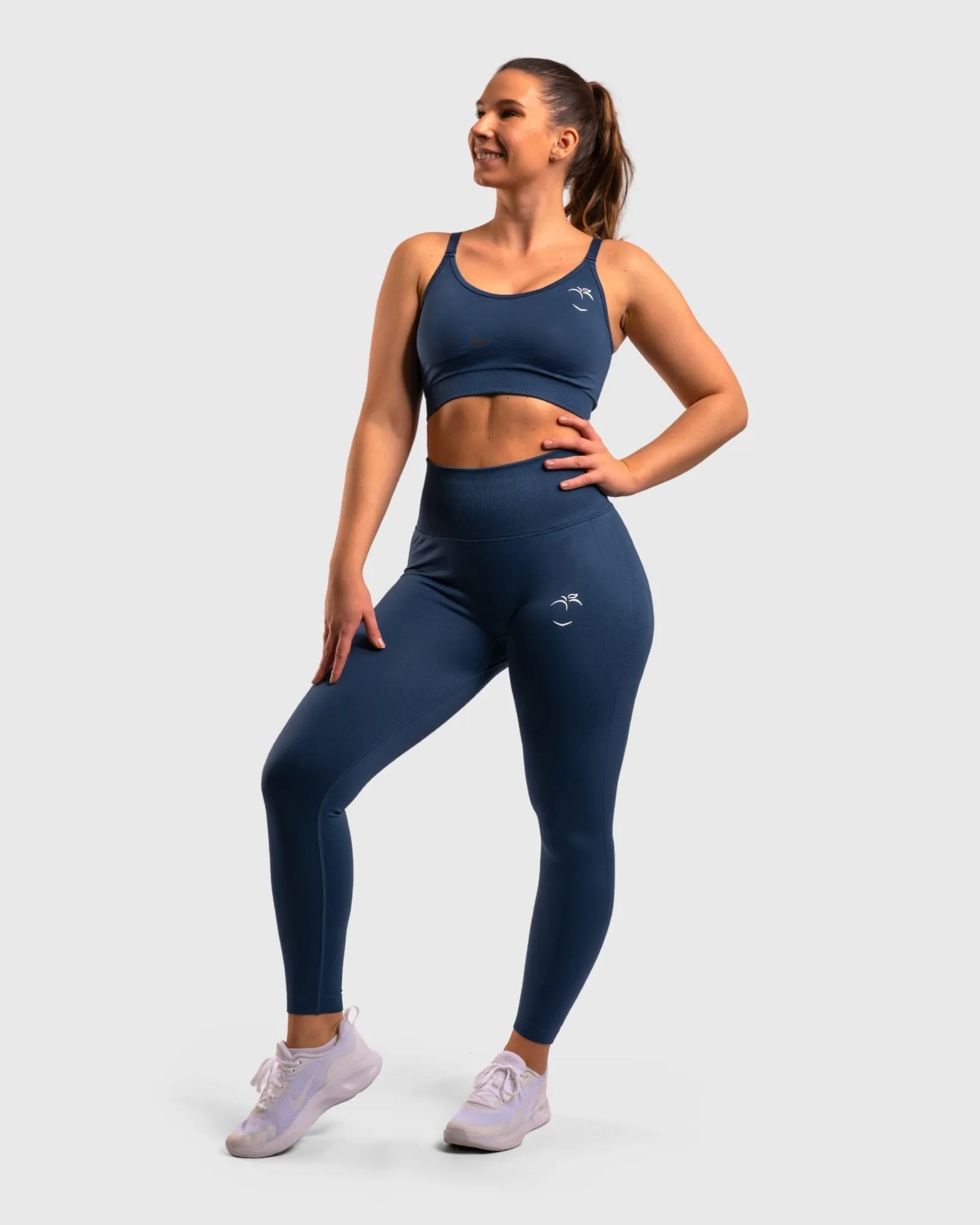 Navy Blue Lux Seamless Tights