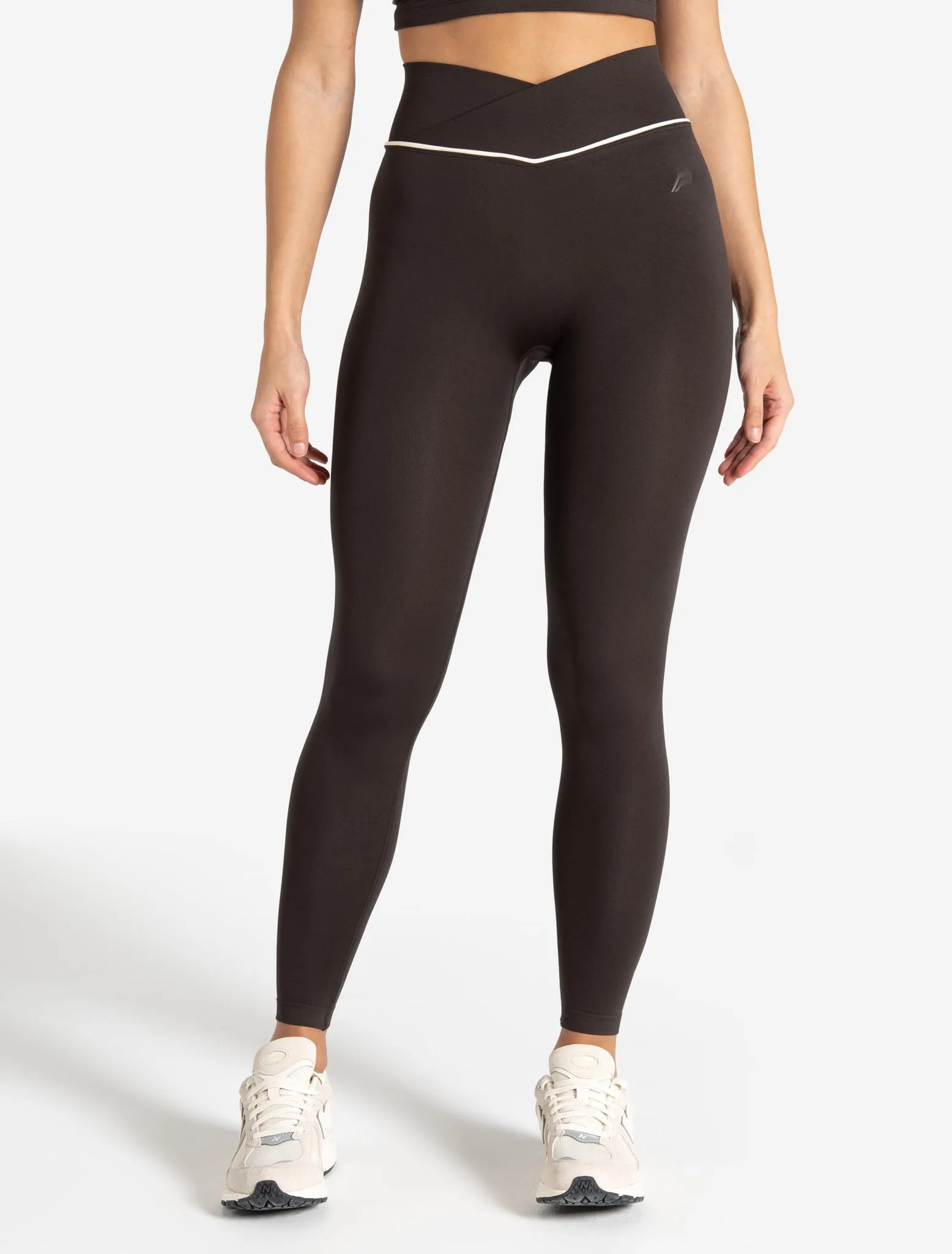 Sculpt Seamless Scrunch Leggings - Espresso/Marshmallow
