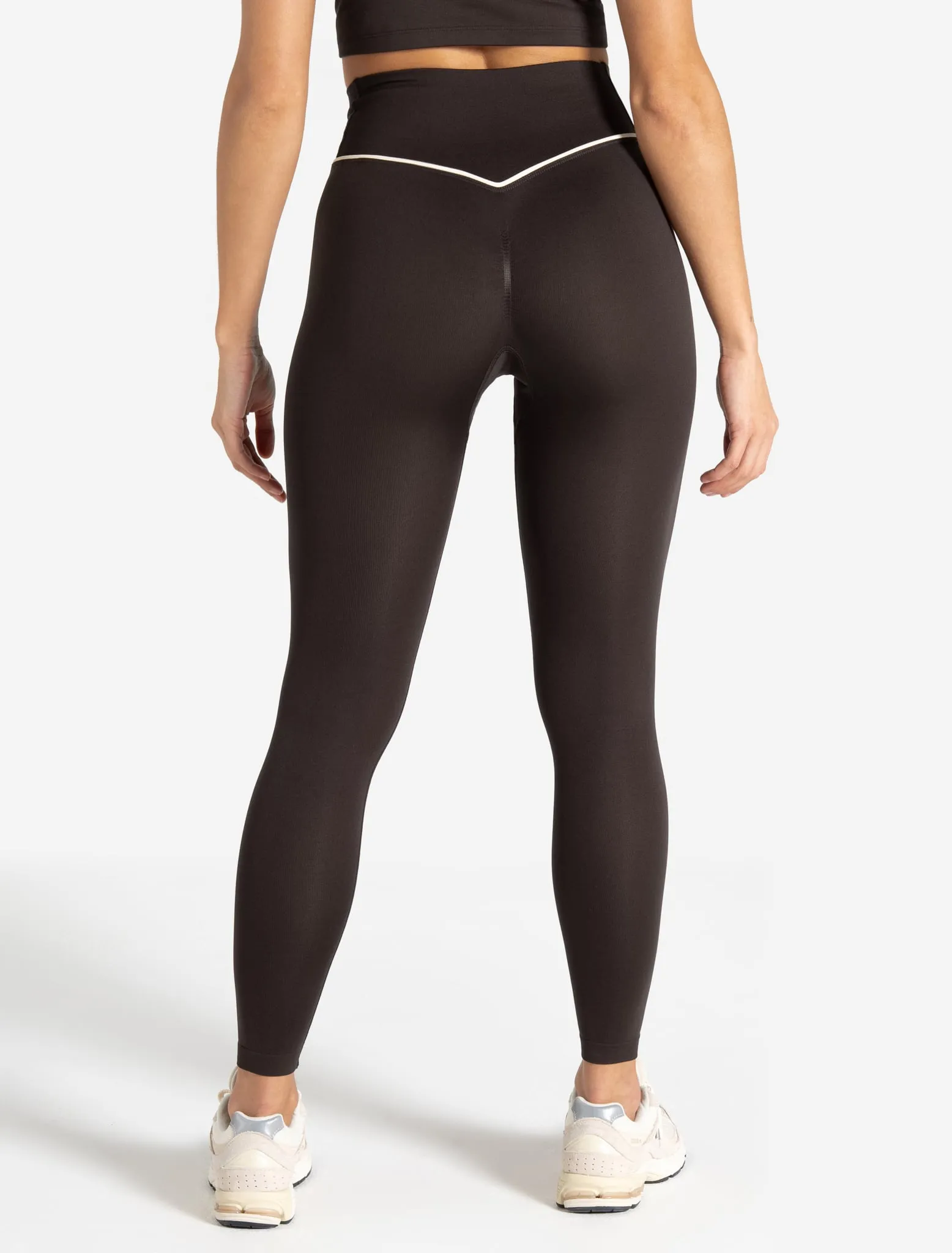 Sculpt Seamless Scrunch Leggings - Espresso/Marshmallow