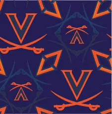 University of Virginia Print Men's Swim Trunks SWM01-UVA3E