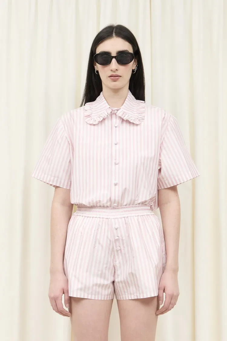 Winnie Silk Stripe Boxer Short